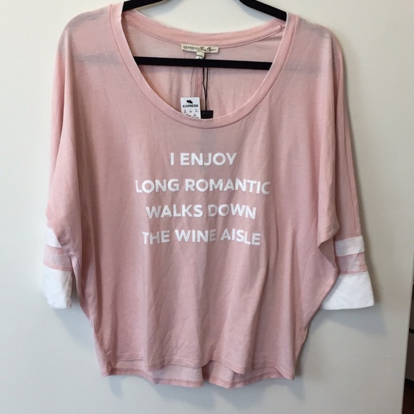 NWT Express pink and white shirt!! - Picture 2 of 6